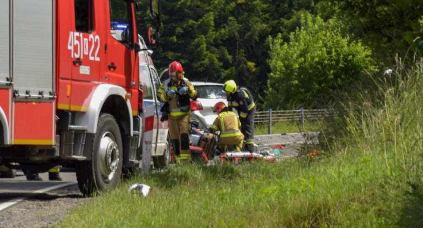 Tragiczny wypadek - nie żyje motocyklistka z Nowego Targu