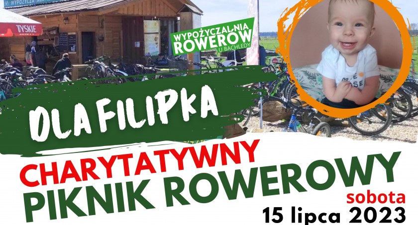 Charytatywny Piknik Rowerowy dla Filipka w Podczerwonem