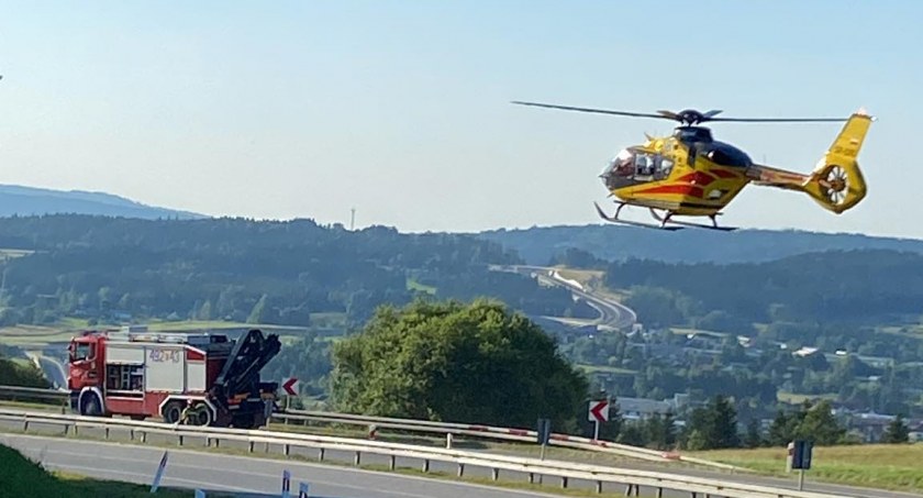 Śmiertelny wypadek motocyklisty na patelniach 