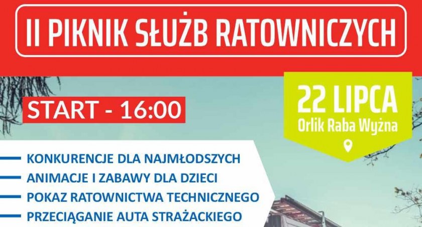 Piknik Służb Ratowniczych w Rabie Wyżnej - zobacz ich pracę i ciesz się atrakcjami