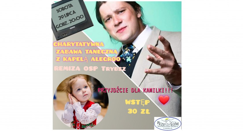 Charytatywna zabawa w Trybszu dla Kamilki Gil z zespołem AleGroo