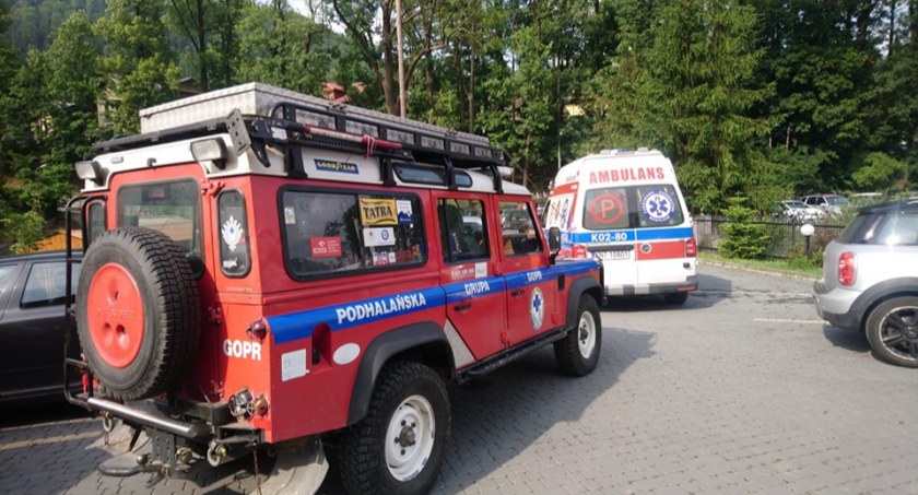 Chłopiec spadł z Drogi Pienińskiej do Dunajca