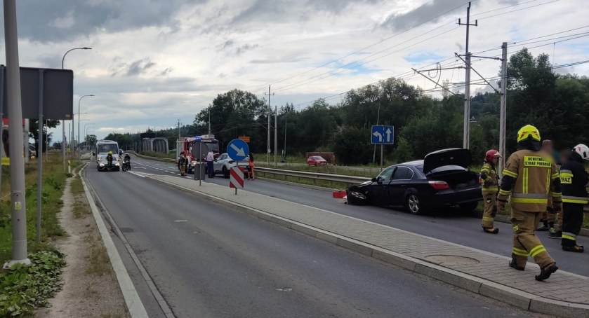 Karambol pięciu samochodów