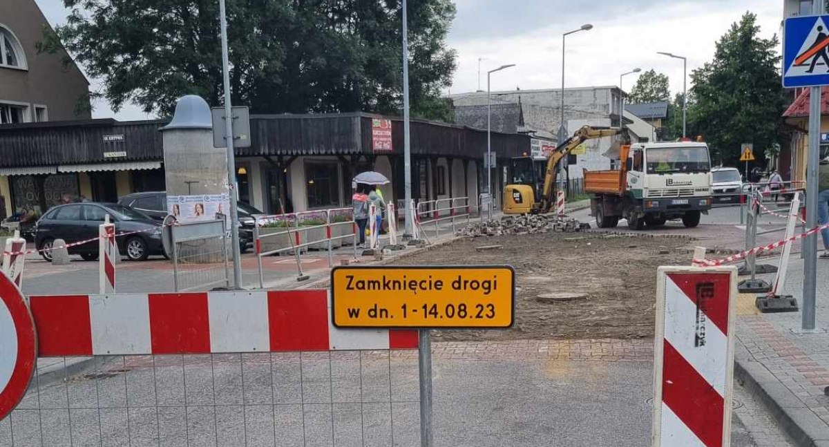 Trwa remont skrzyżowania ulic Krzywej i Królowej Jadwigi 