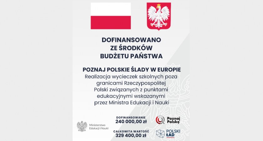 Dofinansowanie wycieczek szkolnych w ramach programu 