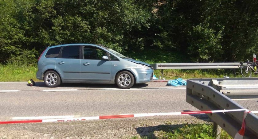 Policja podaje informacje w sprawie wczorajszego wypadku rowerzysty