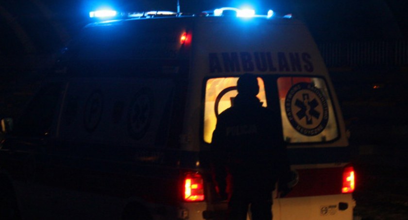 Wypadek pijanego nastolatka na skuterze