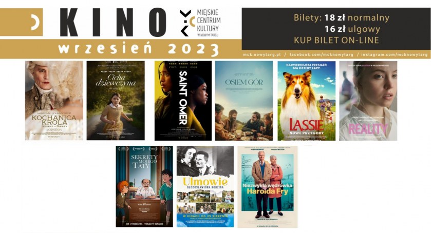 Repertuar Kina MCK - wrzesień