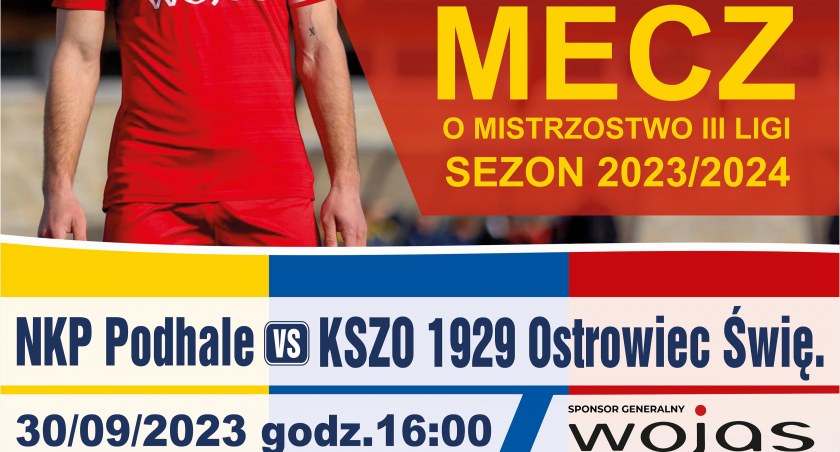 Piłka nożna - Podhale Nowy Targ - KSZO Ostrowiec Świętokrzyski