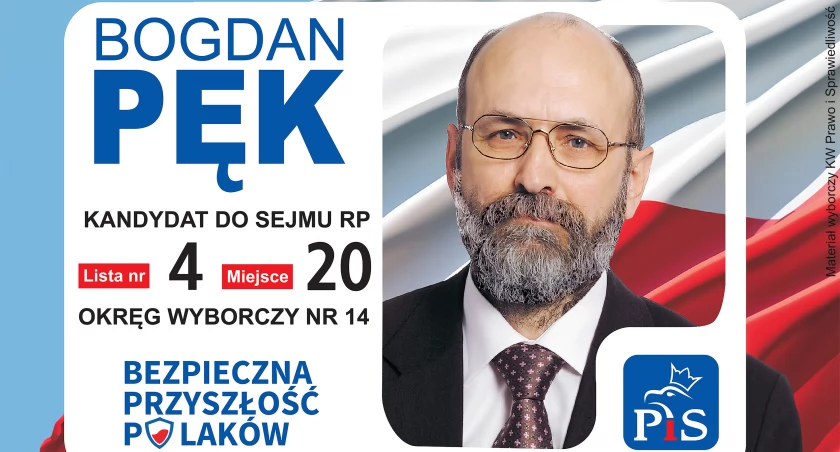 Bogdan Pęk - kandydat do Sejmu RP