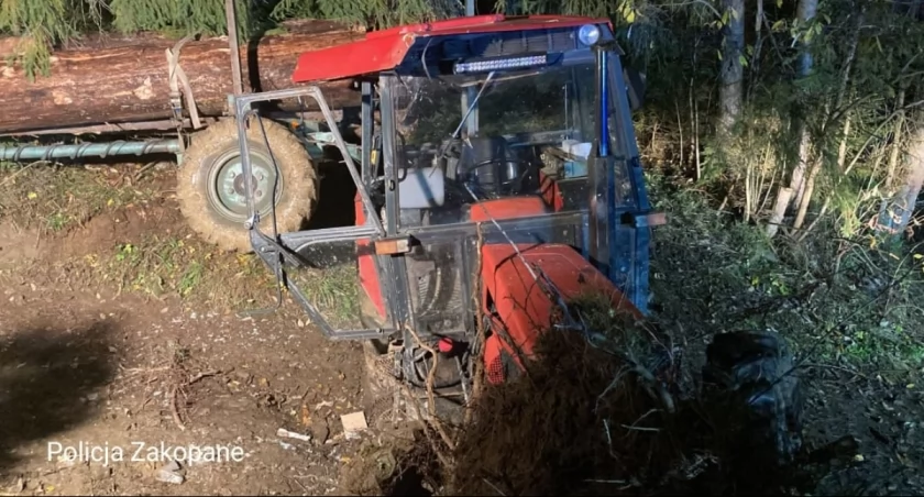 Groźny wypadek podczas prac leśnych