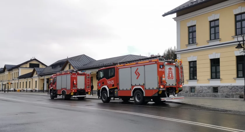 Ćwiczenia na terenie Centrum Komunikacyjnego w Zakopanem