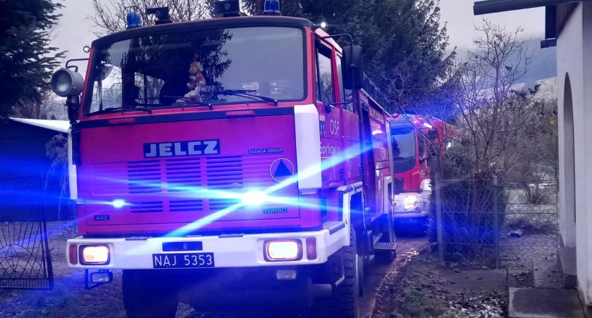 Pożar sadz w Spytkowicach