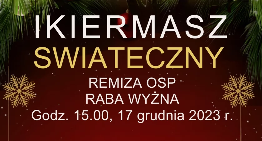 Kiermasz Bożonarodzeniowy w Rabie Wyżnej