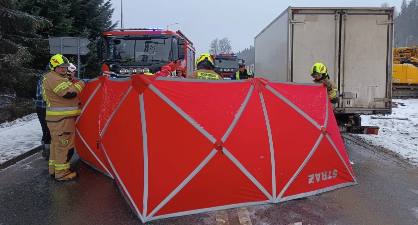 Potrącenie na pasach na zakopiance