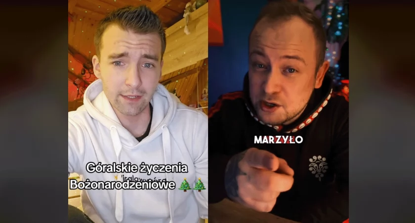 Góralskie życzenia bożonarodzeniowe od tiktokerów z Podhala