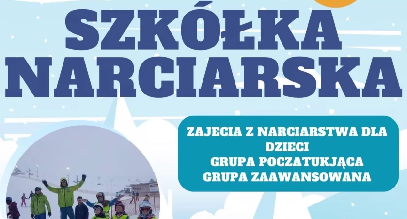 Kurs narciarstwa zjazdowego dla dzieci na stoku 
