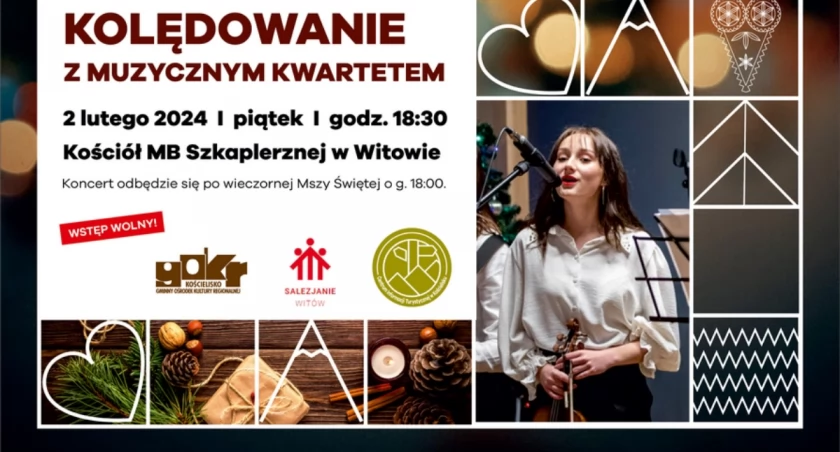 Zaproszenie na kolędowanie z Muzycznym Kwartetem w Witowie