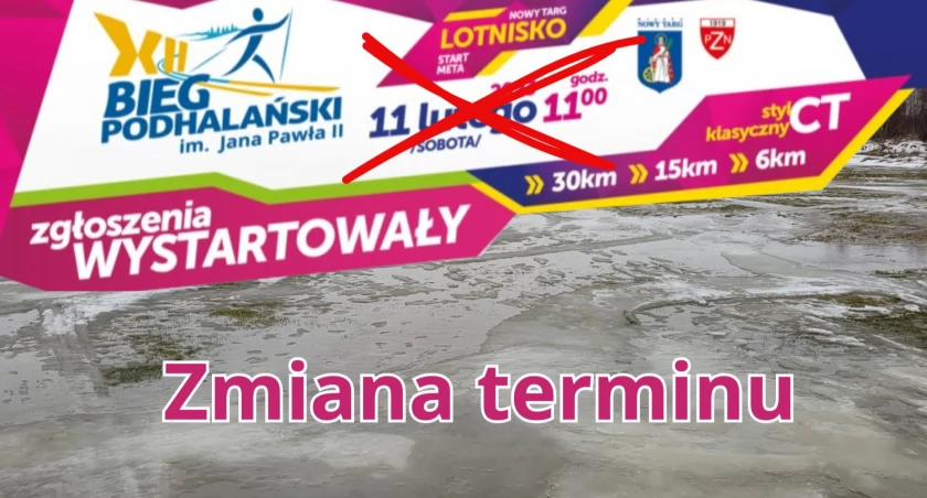 Zmiana terminu Biegu Podhalańskiego 2024