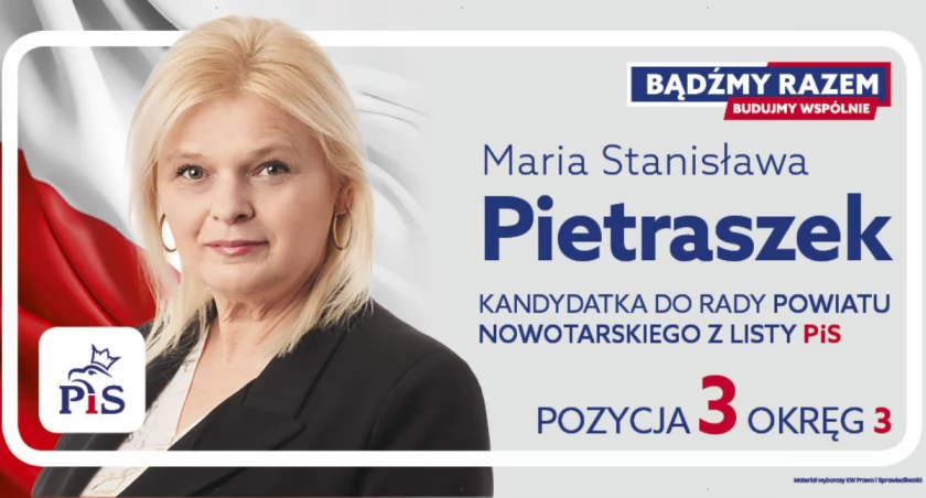 Maria Pietraszek - kandydatka do Rady Powiatu Nowotarskiego w okręgu nr 3 - gminy Nowy Targ i Szaflary