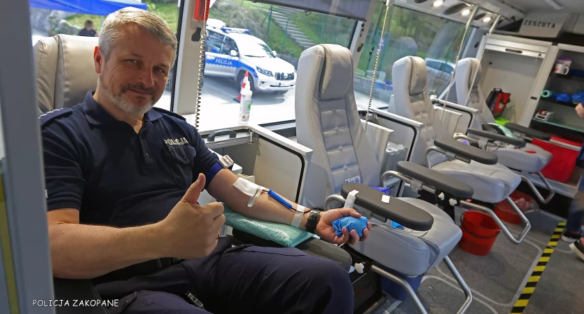 „Oddaj Krew Daj Życie” - Policja Zakopane i Polskie Tatry S.A. razem dla bezpieczeństwa i zdrowia!