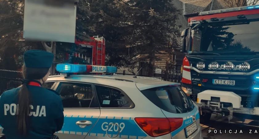 Pożar w Białym Dunajcu - szacowane straty 100 tys. zł.