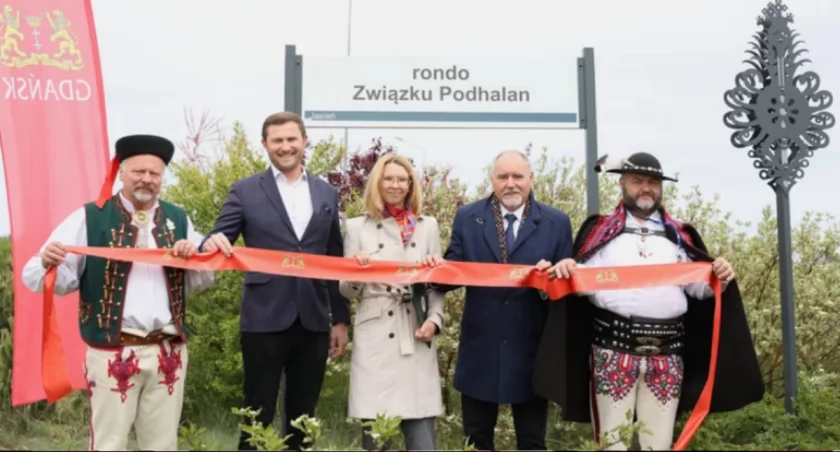 Rondo w Gdańsku z imieniem Związku Podhalan