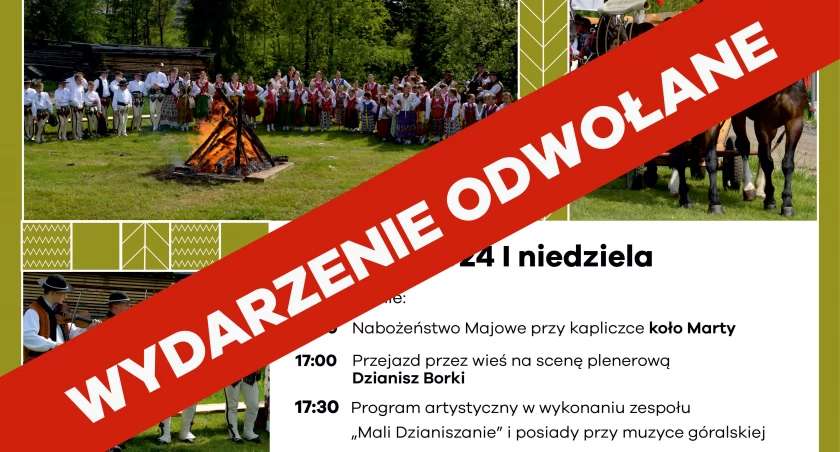 Majówka w Dzianiszu odwołana