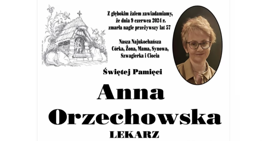 Zmarła znana i lubiana lekarka Anna Orzechowska