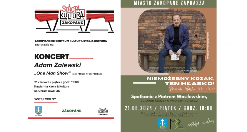 Stacja Kultura Zakopane: spotkanie autorskie z Piotrem Wasilewskim 