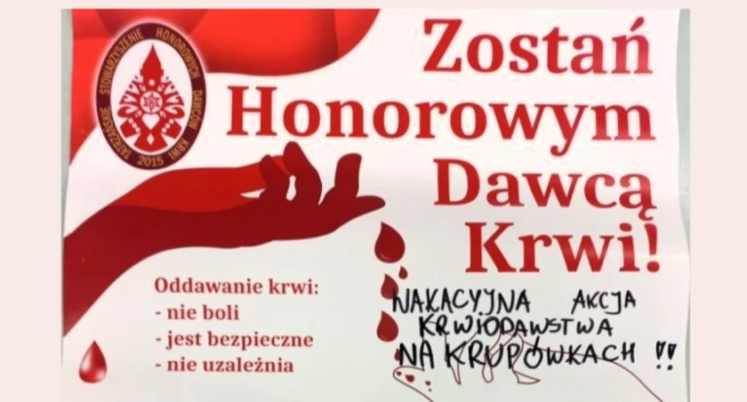 Wakacyjna Akcja Krwiodawstwa na Krupówkach 