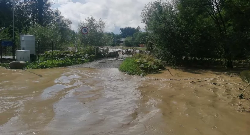 Gwałtowne ulewy nad Podhalem