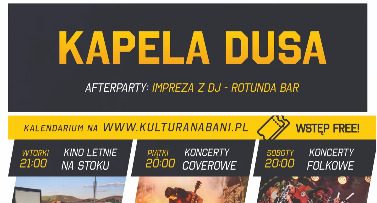 Na scenie Kultury na Bani wystąpi Kapela Dusa