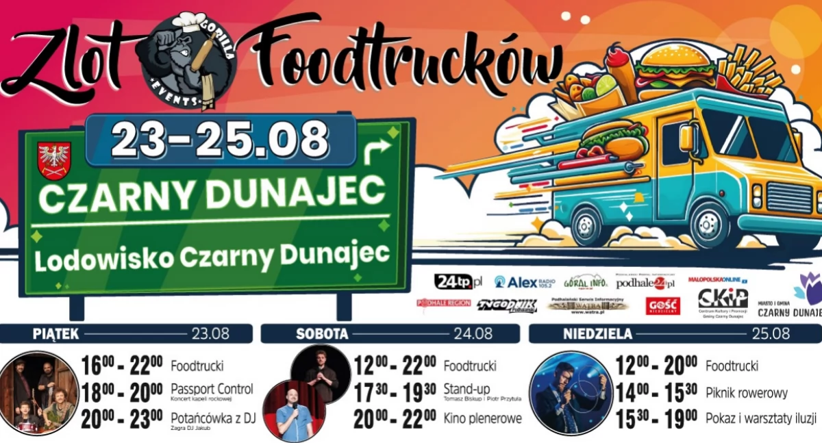 Zlot Food Trucków w Czarnym Dunajcu