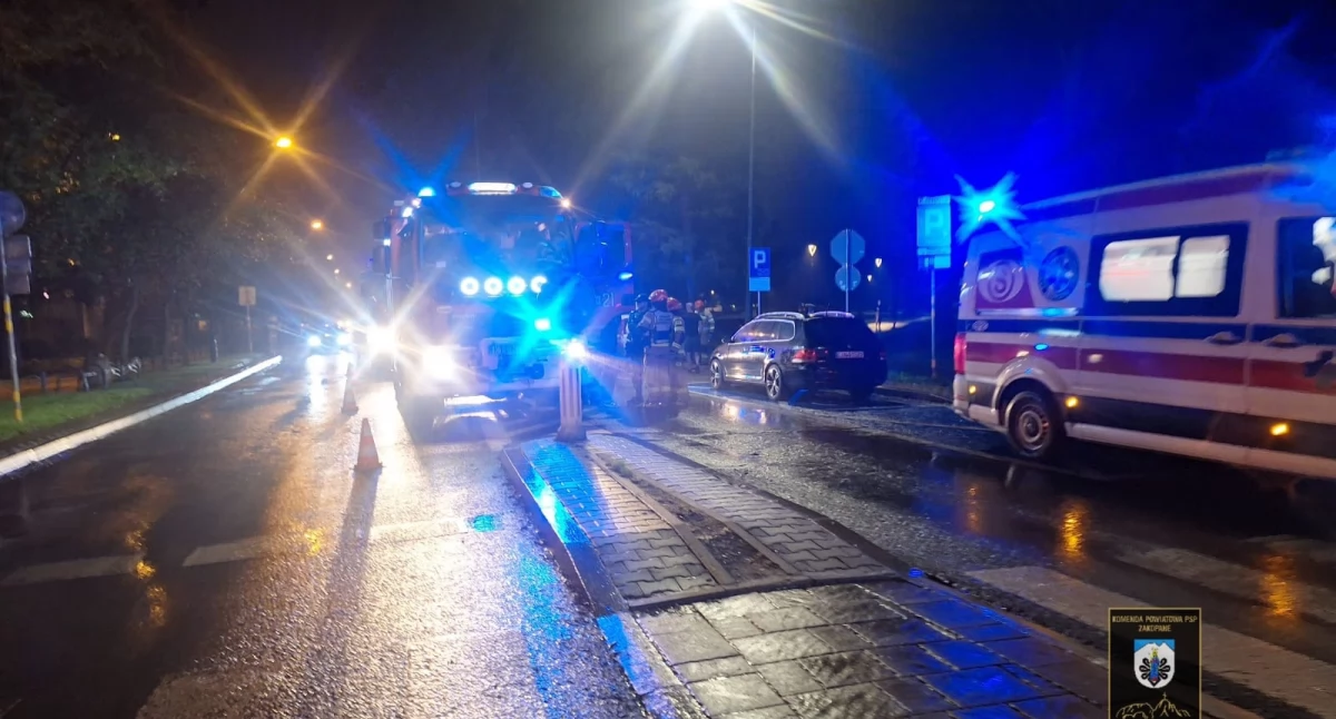 Potrącenie dwóch osób na przejściu dla pieszych