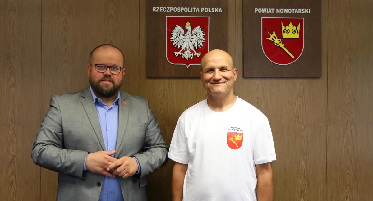 Tomasz Wędrowniczek odwiedził Starostwo Powiatowe w Nowym Targu