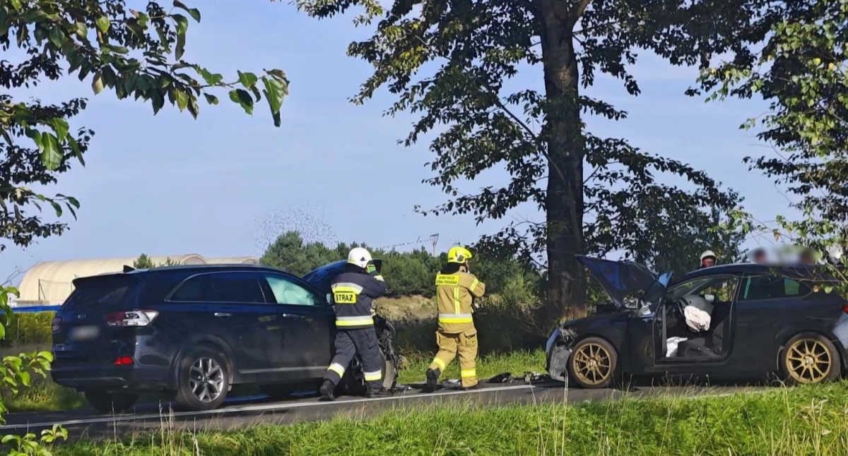 Czołówka na granicy Nowego Targu i Gronkowa