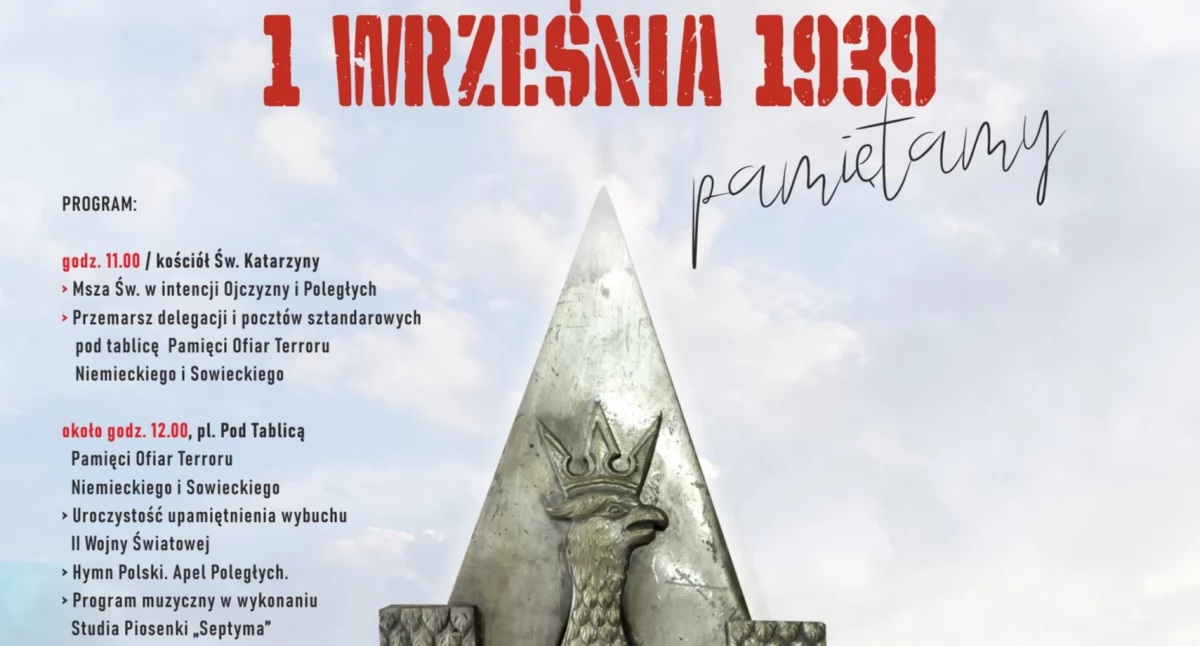85. rocznica wybuchu II Wojny Światowej - obchody w Nowym Targu