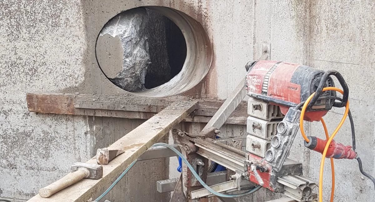 Firma od wiercenia otworów w betonie techniką diamentową