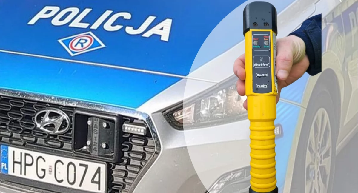 Nocna interwencja policji - małżeństwo z powiatu świeckiego w akcji