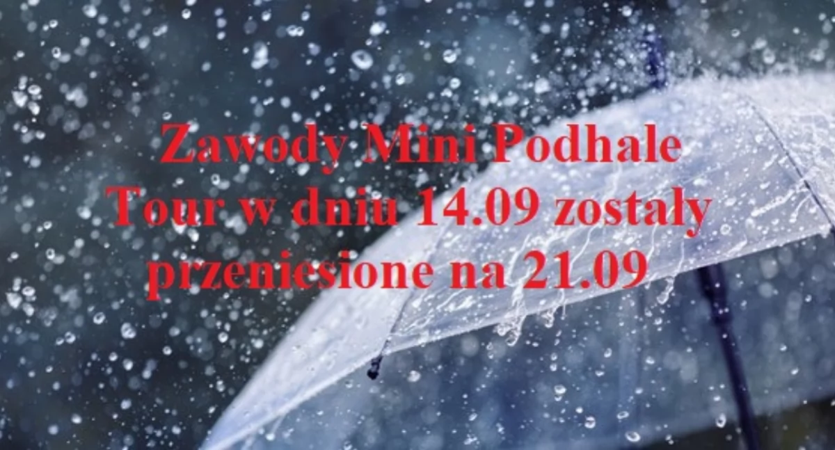 Zawody Mini Podhale Tour w Rabce-Zdroju odwołane z powodu opadów