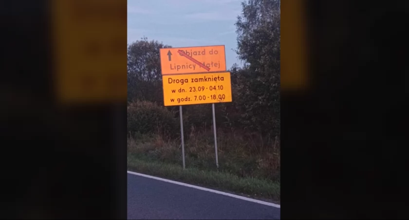 Droga powiatowej na odcinku Jabłonka – Lipnica Mała zostanie zamknięta na czas prac remontowych