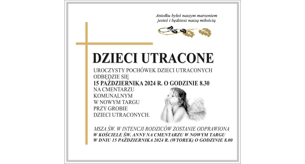 Dzień Dziecka Utraconego - 15 październik