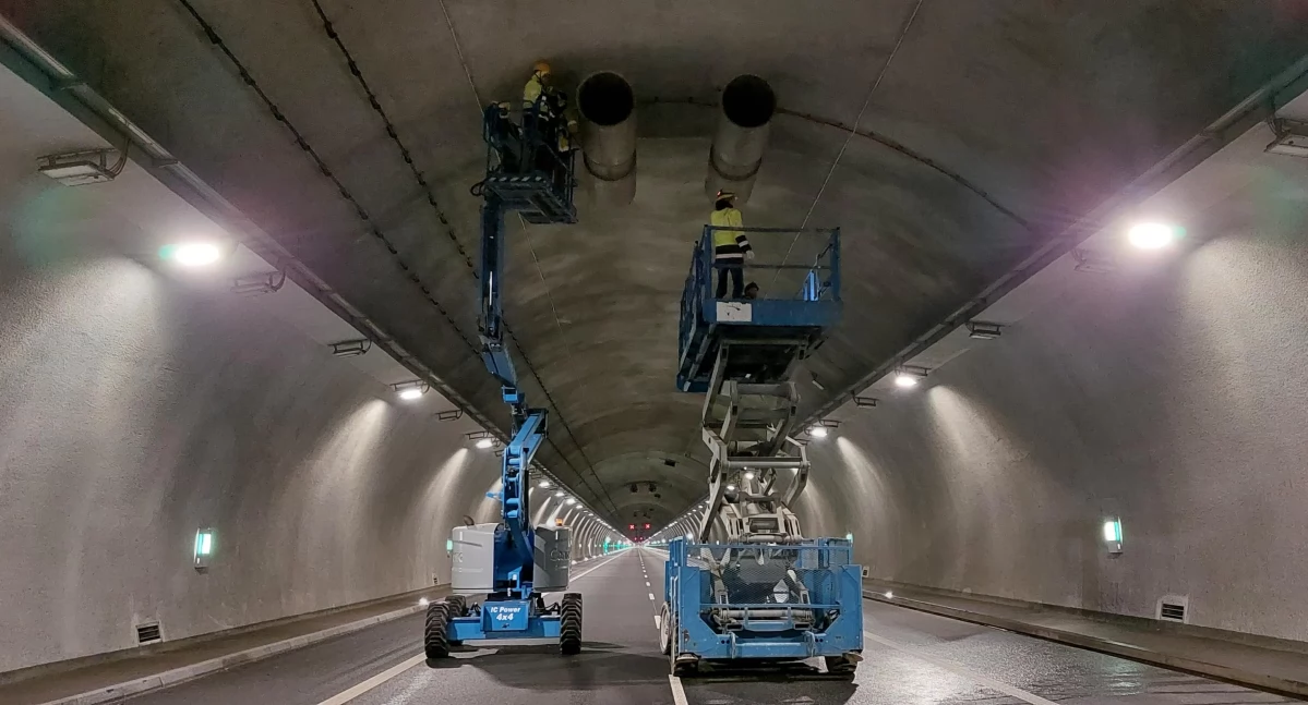 Nocne prace serwisowe w tunelu na zakopiance – będą utrudnienia w ruchu