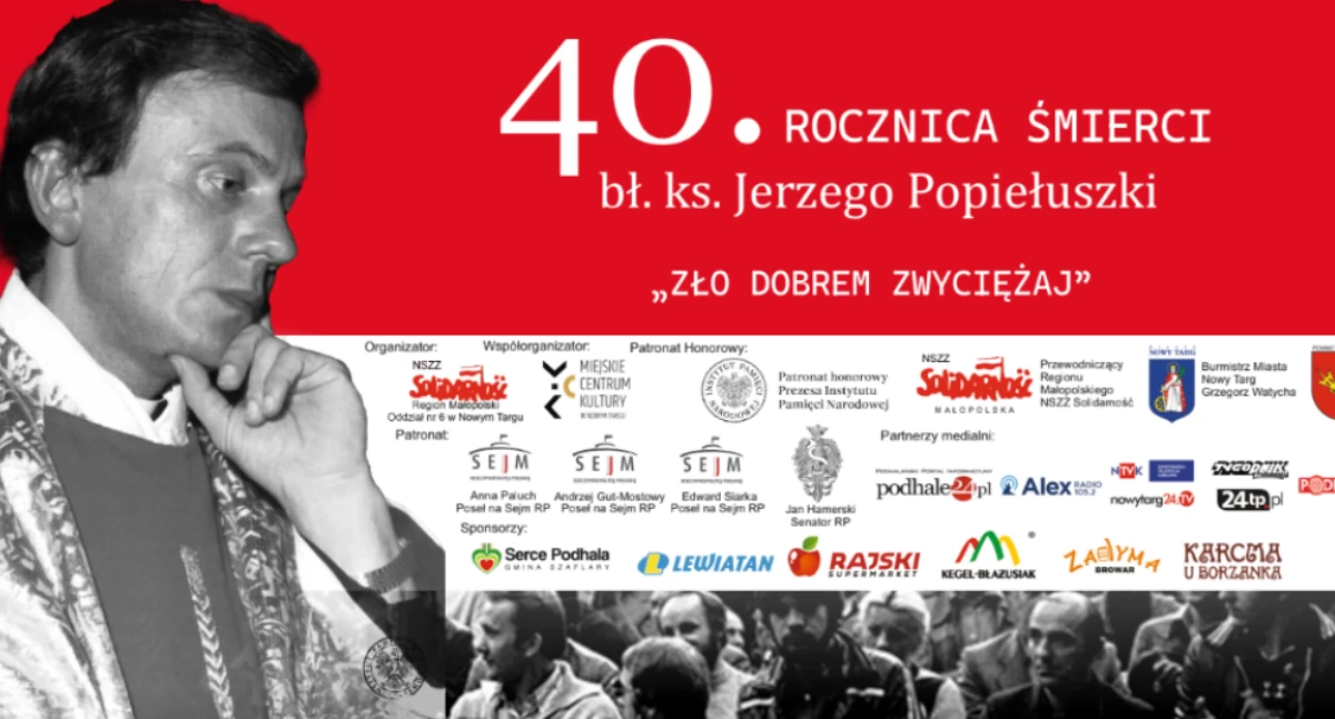 Podhalańska „Solidarność” odda hołd bł. ks. Jerzemu Popiełuszce