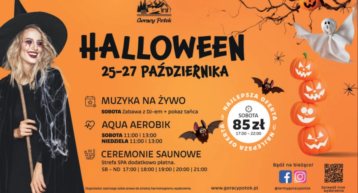 Upiorne Halloween z DJ-em w Gorącym Potoku