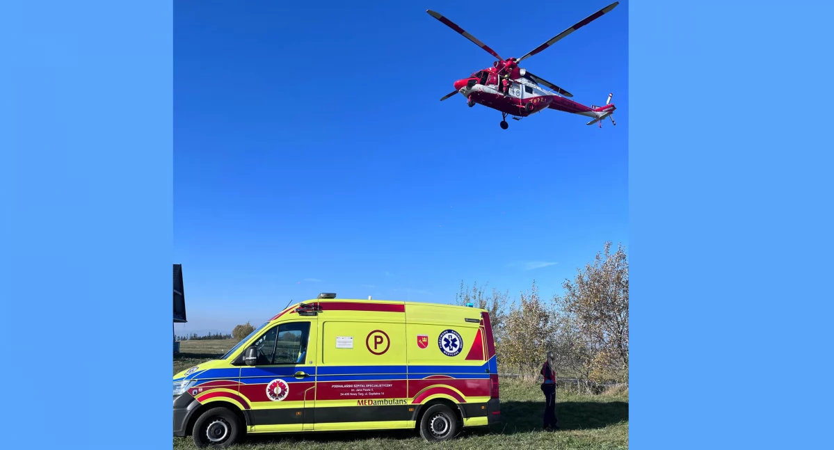Tragiczny finał akcji ratunkowej w Cichem - mężczyzna zmarł w szpitalu