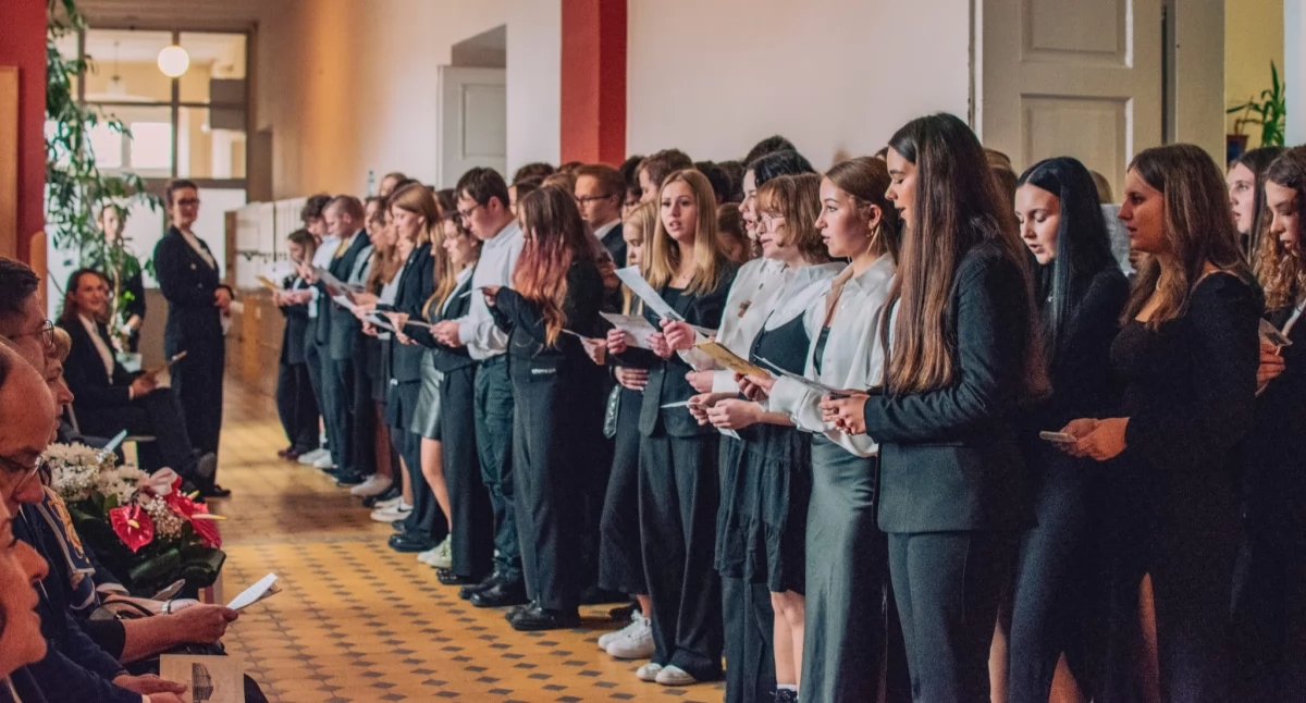 Apel Poległych w I Liceum Ogólnokształcącym w Nowym Targu