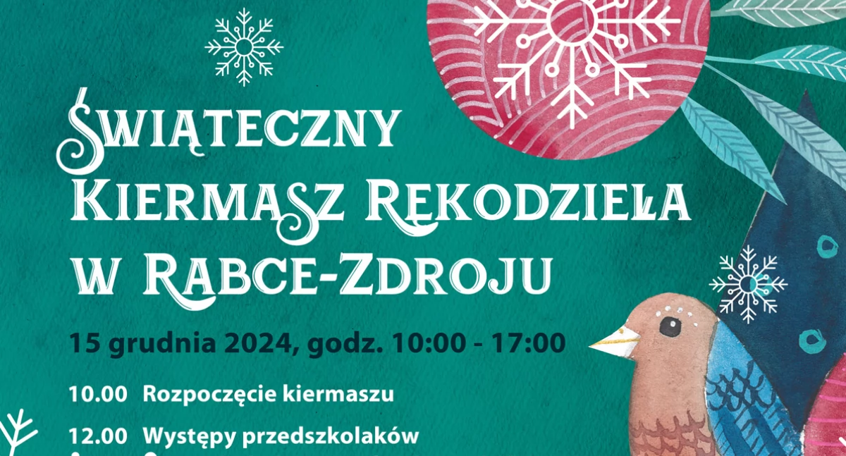 Świąteczny Kiermasz Rękodzieła w Rabce-Zdroju
