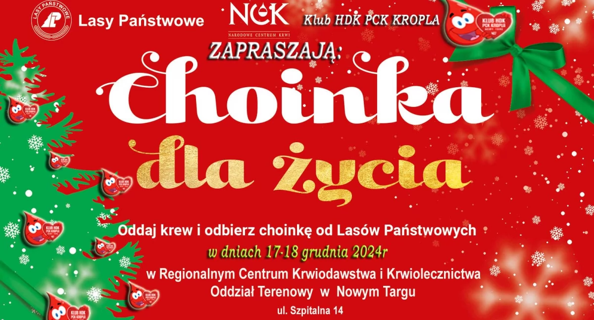 Oddaj krew i odbierz świąteczną choinkę! 